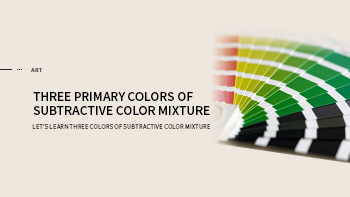 Three primary colors of subtractive color mixture